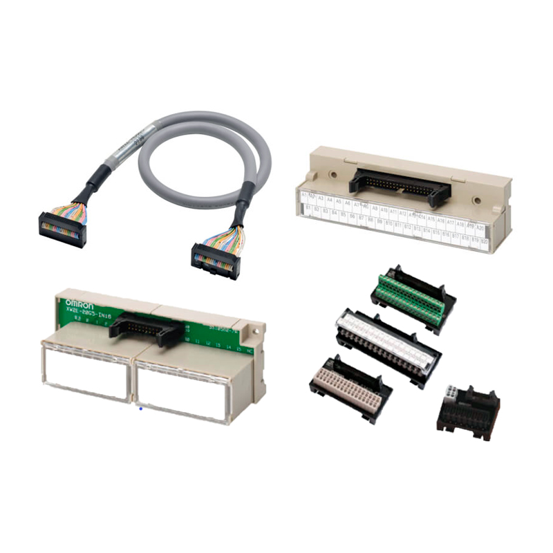 Терминальные блоки и кабели с разъемами серий XW2B, XW2D, XW2R, XW2Z для контроллеров Omron